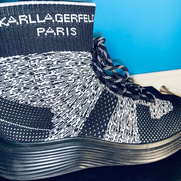 karl lagerfeld paris high top sneaker